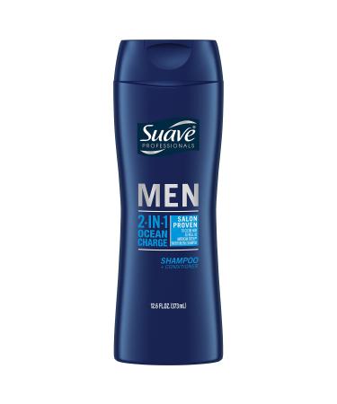 Suave Men 2 in 1 Shampoo and Conditioner Ocean Charge 12.6 Fl Oz (Pack of 1) Ocean Charge 12.6 Fl Oz (Pack of 1)