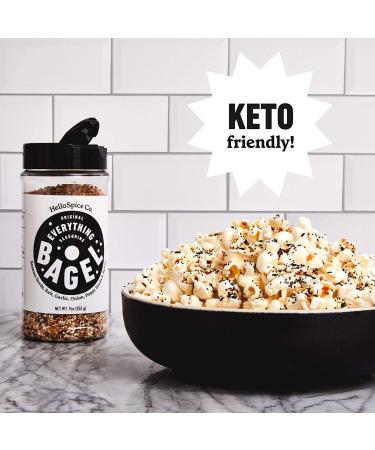 Everything Bagel Seasoning XL 9oz Jar - Sea Salt, Spices, Sesame Seeds, Onion Flakes & Garlic - Gluten Free & Keto - 1 Pack - Buy Online on SooperMarket.com