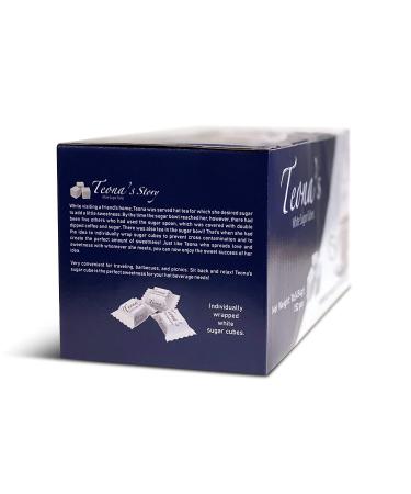 Teonas Individually Wrapped White Sugar Cubes (152 Cubes) - 1lb Box - Ideal for Tea, Coffee & Entertaining Guests - Buy Online on SooperMarket.com