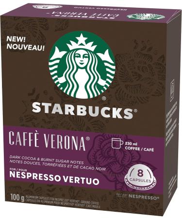 Starbucks By Nespresso Caff Verona Coffee Pods Dark Roast Nespresso Vertuo Line Compatible Capsules 4 X 8 Coffee Pods 32 Count - Buy Online on SooperMarket.com