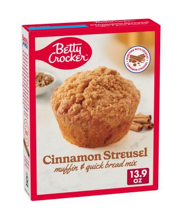 Betty Crocker Cinnamon Streusel Muffin and Quick Bread Mix, 13.9 oz (Pack of 12) CINN STREUSEL 13.9 Ounce (Pack of 12)