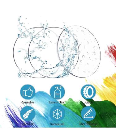 24 Pieces 1.5 Inch Transparent Acrylic Circle Discs for Painting & Crafts - Buy Online on SooperMarket.com