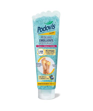 Podovis Pediluvio Soothing velvet effect soft and smooth feet removal of corns and corns eliminates the skin massage and peeling effect 150 ml