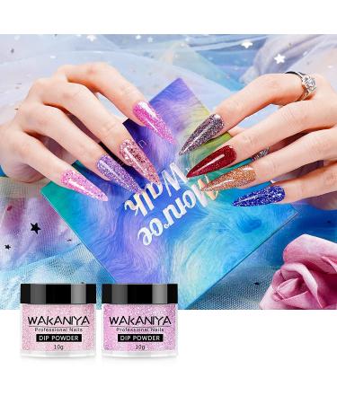 Dip Powder Nail Kit Glitter Set - 24 Pcs, 12 Colors, DIY Home & Salon Use - Buy Online on SooperMarket.com