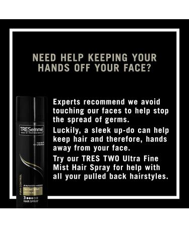 TRESemm TRES Two Ultra Fine Mist Hair Spray For All Hair Types Firm Control Hair Styling Anti-Frizz Hairspray With All-Day Humidity Resistance 11 oz - Buy Online on SooperMarket.com