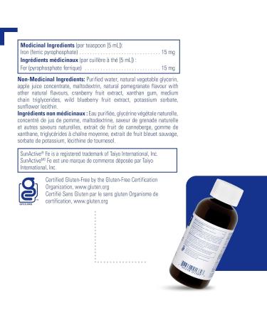 Pure Encapsulations - Iron liquid - Hypoallergenic Supplement Supports Hemoglobin and Myoglobin Function* - 120 ml Liquid - Buy Online on SooperMarket.com