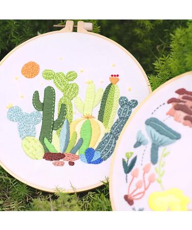 Hand U Journey Basic Embroidery Stitch Kit - 28 Stitches, Mushroom Set, Ideal for Beginners - Basic Kit-02 - Buy Online on SooperMarket.com
