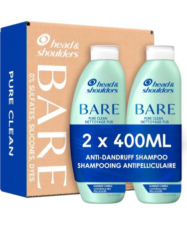 Head & Shoulders BARE Pure Clean Anti-Dandruff Shampoo Twin Pack 800 mL Total (400 mL Each) - Buy Online on SooperMarket.com