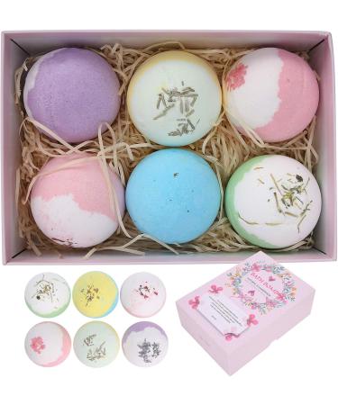 Handmade Bathing Ball Cleaner Gift Set - 6 Pieces for Dry Skin & Spa Baths | Perfect Birthday & Mother's Day Gift for Her & Him - Buy Online on SooperMarket.com