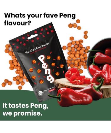 Peng Roasted Chickpeas Snack (110g) - Spicy Chilli Nacho Flavor | Healthy Plant-Based Protein Snack - Buy Online on SooperMarket.com