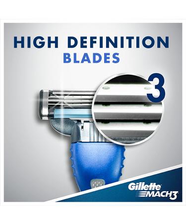 Gillette Mach3 Men's Disposable Razor 3 Count - White (Pack of 1) - Buy Online on SooperMarket.com