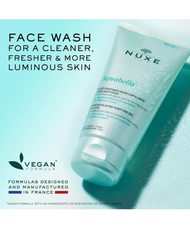 Nuxe Aquabella Exfoliating Cleansing Gel - Daily Face Wash & Scrub with Hyaluronic Acid for Normal/Combination Skin | 5 Fl. oz - Shop Internationally - Buy Online on SooperMarket.com