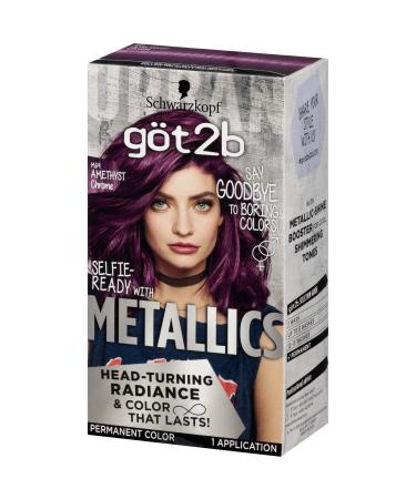 Schwarzkopf Got2b Metallics Permanent Hair Color, M69 Amethyst Chrome