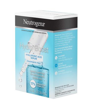 Neutrogena Hydro Boost Hyaluronic Acid Serum - Fragrance Free (1.0 fl oz  30 ml) | Hydrate & Plump Skin - Buy Online on SooperMarket.com
