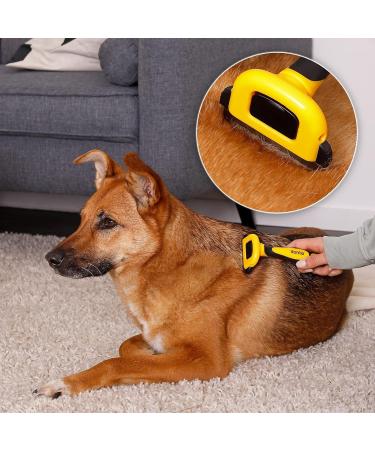 Premium LionTo Undercoat Brush for Dogs | Dog Grooming Comb & Narrow Undercoat Brush - Buy Online on SooperMarket.com