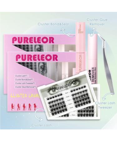 Cluster Lashes Extension Kit with Eyelash Applicator - 60Pcs Mixed Length Wispy Natural Look DIY Volume Kit - Buy Online on SooperMarket.com