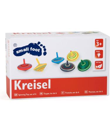 Small Foot Wooden Spinning Top - Colorful 6-Piece Set for Kids Age 3+ 1730 - Perfect for International Shipping - Buy Online on SooperMarket.com