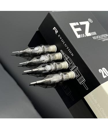 EZTAT2 Revolution Tattoo Cartridge Needles 5RL #12 - 20Pcs Standard Round Liner Long Taper with Membrane for Tattoo Machine - Buy Online on SooperMarket.com