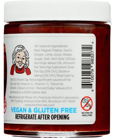 Organic Vegan Kimchi - Mama Os, 6oz | Authentic Fermented Flavor - Buy Online on SooperMarket.com