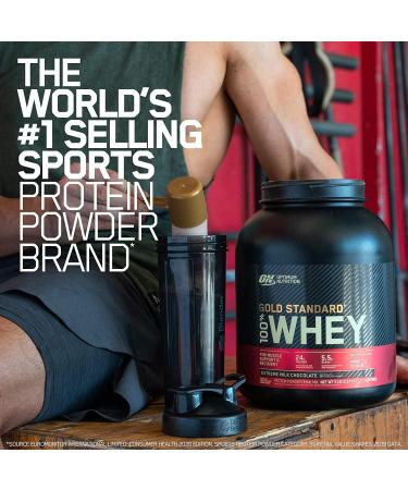 Optimum Nutrition 100% Whey Gold Standard 5lbs Vanilla Ice Cream - Premium Protein Powder for Muscle Growth & Recovery - Buy Online on SooperMarket.com