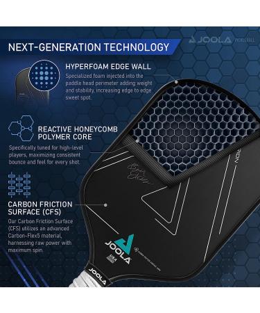JOOLA Ben Johns Hyperion CFS 16 Pickleball Paddle - USAPA Approved Tournament Racket with Max Spin Surface & Elongated Handle - Buy Online on SooperMarket.com