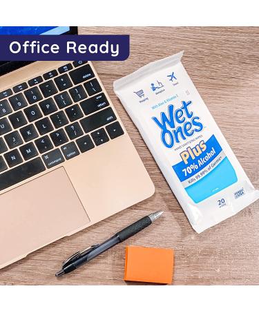 Wet Ones 70% Alcohol Hand Sanitizing Wipes - 20 Count, Pack of 10 - Kills 99.99% of Germs - Bulk Buy - Buy Online on SooperMarket.com