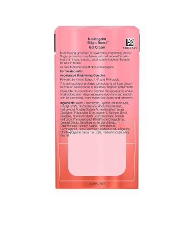 Neutrogena Bright Boost Gel Cream 1.7 fl oz â€“ Illuminate & Hydrate Your Skin - Buy Online on SooperMarket.com