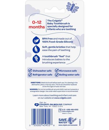Colgate Baby Toothbrush and Teether BPA Free - 2 Pack - Buy Online on SooperMarket.com