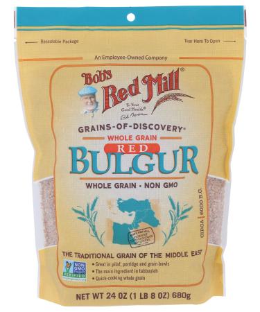 Bob's Red Mill Red Bulgur/ Hard Wheat Ala, 24 Oz Resealable 1.5 Pound (Pack of 1)