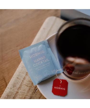 J. Hornig Fruit Tea Hawaii Cocktail - Fruity & Exotic Tea 100 Tea Bags (4x25) - International Shipping Available - Buy Online on SooperMarket.com