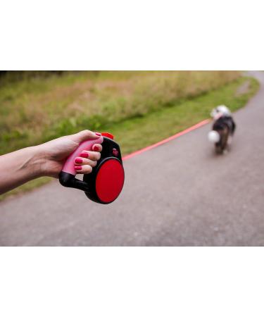 Retractable Gel Pet Leash Handle - Red Medium | Dog Leash - Buy Online on SooperMarket.com