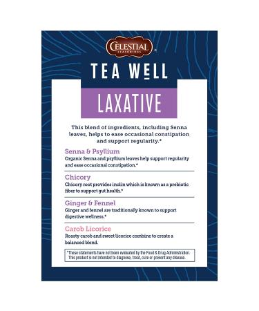 Celestial Seasonings Senna Laxative Tea - Organic Carob & Licorice, Caffeine-Free, 12 Bags - Buy Online on SooperMarket.com