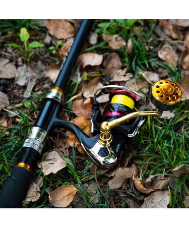 Goture Spinning Reel Handle Replacement with Round Power Knob - Gold Medium - Buy Online on SooperMarket.com