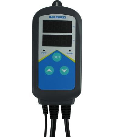 Inkbird Temperature Controller ITC-306T Digital Thermostat Smart Day Night Cycle Dual Heating Outlet Itc-306t Ntc Probe - Buy Online on SooperMarket.com