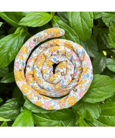 Spiral Lock Hair Tie Dreadlock Accessories for Women and Men - Colorful Iron Wire Ponytail Holders for Long Dreads and Thick Curly Hair - Includes Bag (Colored Fragmentary Flower) - Buy Online on SooperMarket.com