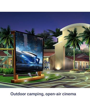 Portable 72-Inch Canvas Beamer Screen | Foldable Projector Canvas for Home Cinema | 60-100 Inch Projection Surface - Buy Online on SooperMarket.com