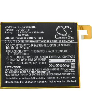 Buy BWXY Compatible Replacement Battery L19D1P31 for Tab M8 TB8505F - 4900mAh | Fast International Shipping - Buy Online on SooperMarket.com