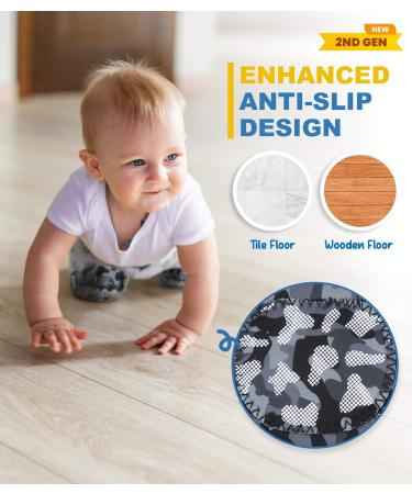 Simply Kids Baby Knee Pads for Crawling (2 Pairs) - Ocean Camo | Toddler Infant Knee Protector (2nd Gen) - Buy Online on SooperMarket.com