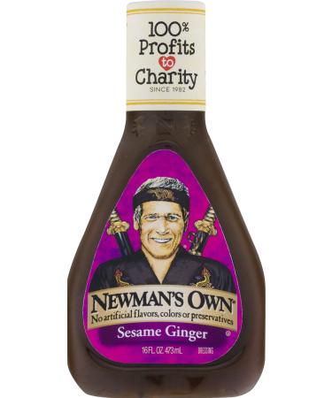 Newman's Own Dressing Naturally Low Fat Sesame Ginger, 16-Ounce (Pack of 3)