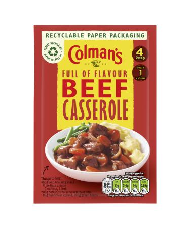 Colman's Beef Casserole Recipe Mix perfect with creamy mashed potato quick to prepare casserole mix 40 g