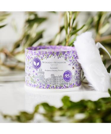 Woods of Windsor Lavender Perfumed Talcum Powder Floral Dusting Powder with Body Puff Scented Powder for Women to Help with Odor Control and Chafing Lavender Scent 100g - Buy Online on SooperMarket.com