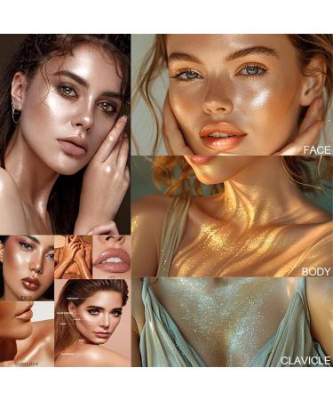 Liquid Highlighter for Face Liquid Highlighter Makeup Stick | Glow Enhancer Illumination Glow Drops Waterproof Liquid Highlighter Drops Long Lasting For Face 02# 1 count (Pack of 1) - Buy Online on SooperMarket.com