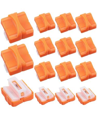 15 Pieces Paper Cutter Blade Paper Trimmer Replacement Blades Refill Craft Paper Cutting Replacement Blades for A4 Paper Cutter (Orange)