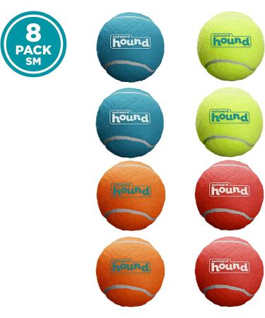 Outward Hound 8-Pack Squeaker Ballz Tennis Toys for Dogs | Small Squeaker Balls for Fetching | Interactive Dog Toys - Buy Online on SooperMarket.com