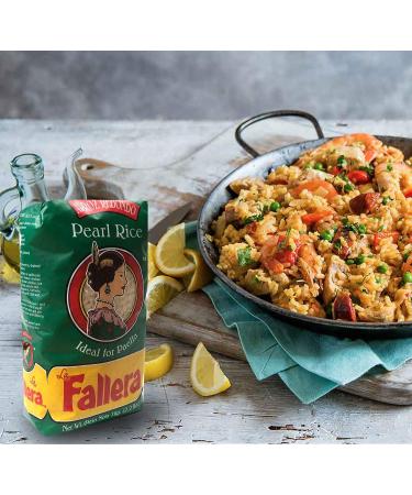 La Fallera 2 Pack 2.2 lb Valencian Paella Pearl Rice - Arroz Redondo de La Albufera Valencia para Paella (2 Pk) - Buy Online on SooperMarket.com