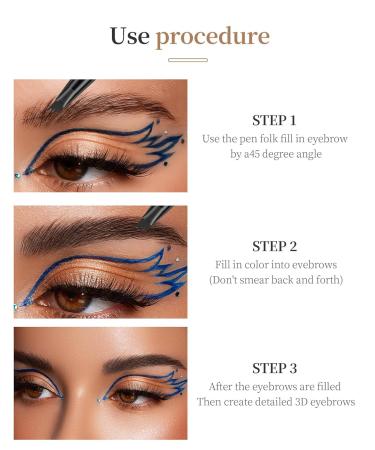 Buy Waterproof Microblading Eyebrow Pen - 4 Tip Soft Brown Pencil for Natural Looking Eyebrows Smudge-Proof & Long Lasting | International Shipping Available - Buy Online on SooperMarket.com