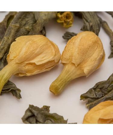 Zyanna Jasmine Green Tea: Premium Darjeeling Green Tea with Natural Jasmine Buds - 100% Natural Ingredients (3.53oz/100g) - Brew Hot or Iced (50 Cups) - Buy Online on SooperMarket.com