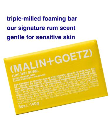 Malin + Goetz Rum Lime Peppermint Bar Soap - 5 oz | Purifying, Balancing, and Cleansing for All Skin Types | Cruelty-Free & Vegan - Buy Online on SooperMarket.com