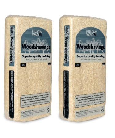 AB Tools Dust Extracted Kiln Dried Small Animal Woodshaving 1kg x2 2PK