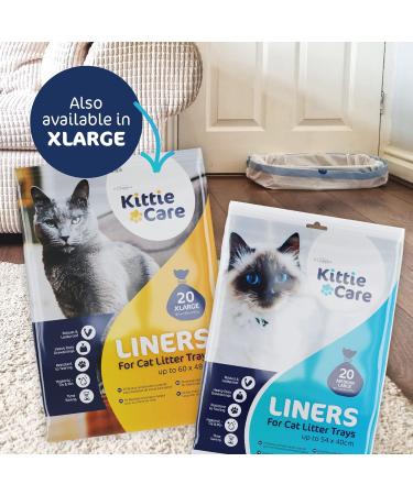 Pack of 20 M/L Kittie Care Cat Litter Liners for Medium and Large Boxes - Buy Online on SooperMarket.com